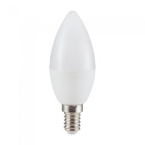 LED Λάμπα E14 Κεράκι 5.5W V-TAC CRI >95 200° 470lm Ψυχρό Λευκό 6400Κ 4000Κ – 7496