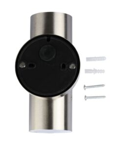 Αδιάβροχο φωτιστικό τοίχου αλουμινίου, διπλής κατεύθυνσης, με βίδες και ούπα για εύκολη εγκατάσταση.