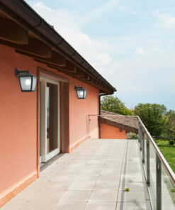 WILMA DARK GREY WALL LAMP 1 X E27 FARO – 75000