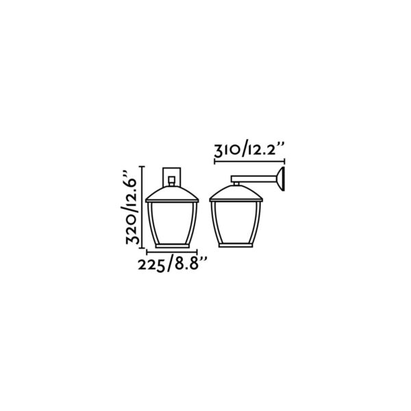 WILMA DARK GREY WALL LAMP 1 X E27 FARO – 75000