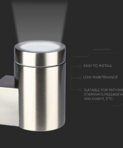 Ανοξείδωτο ατσάλινο φωτιστικό εξωτερικού χώρου, εύκολη εγκατάσταση, χαμηλή συντήρηση, ιδανικό για διαδρόμους.