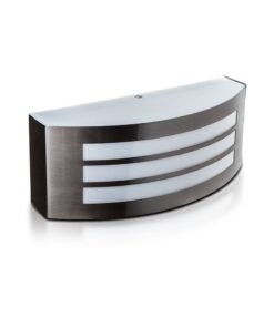 Επιτοίχιο Φωτιστικό Απλίκα με γρίλιες E27 Ασημί ΙP44 Ανοξείδωτο Ατσάλι V-TAC - 7514