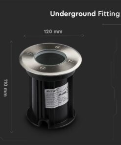 Υποδαπέδιος φωτισμός αλουμινίου 120mm για εξωτερικούς χώρους, ανθεκτικός και αδιάβροχος για ασφαλή εγκατάσταση.