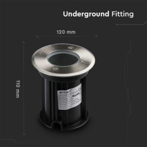 Υποδαπέδιος φωτισμός αλουμινίου 120mm για εξωτερικούς χώρους, ανθεκτικός και αδιάβροχος για ασφαλή εγκατάσταση.