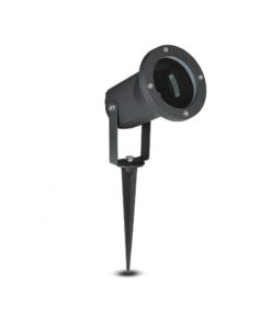Εξωτερικός σποτ φωτισμός κήπου, μαύρος, με αιχμή για εύκολη τοποθέτηση στο έδαφος, ανθεκτικός στις καιρικές συνθήκες.