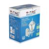 Εξωτερικό φωτιστικό τοίχου LED V-TAC, 60W, E27, λευκό, αντοχή IP44, ιδανικό για κήπους.