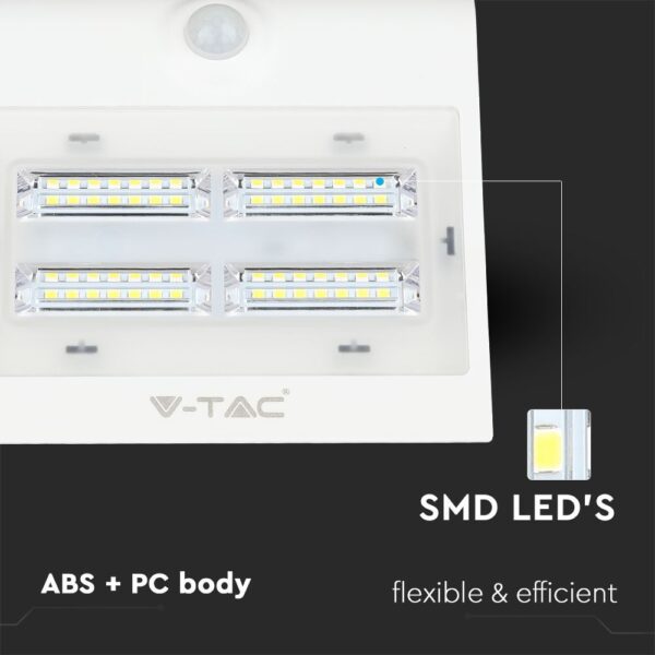 LED φωτιστικό V-TAC με SMD LEDs, σώμα ABS+PC, ευέλικτο και αποδοτικό για εσωτερική χρήση.