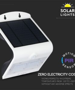 Φωτιστικό τοίχου LED εξωτερικού χώρου με ηλιακό πάνελ και αισθητήρα κίνησης PIR, ιδανικό για ακραίες θερμοκρασίες.