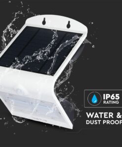 Ηλιακό φωτιστικό εξωτερικού χώρου, αδιάβροχο IP65, με ανίχνευση κίνησης, ιδανικό για αυλές και κήπους.