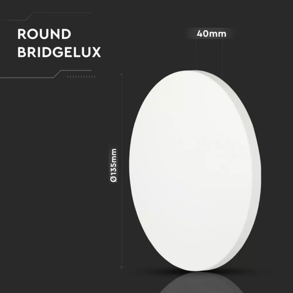 LED επιτοίχιο φωτιστικό 6W Στρογγυλό Λευκό σώμα 4000K Φυσικό λευκό V-TAC – 7525