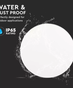 LED επιτοίχιο φωτιστικό 6W Στρογγυλό Λευκό σώμα 4000K Φυσικό λευκό V-TAC – 7525