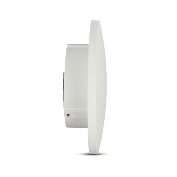 LED επιτοίχιο φωτιστικό 6W Στρογγυλό Λευκό σώμα 4000K Φυσικό λευκό V-TAC – 7525
