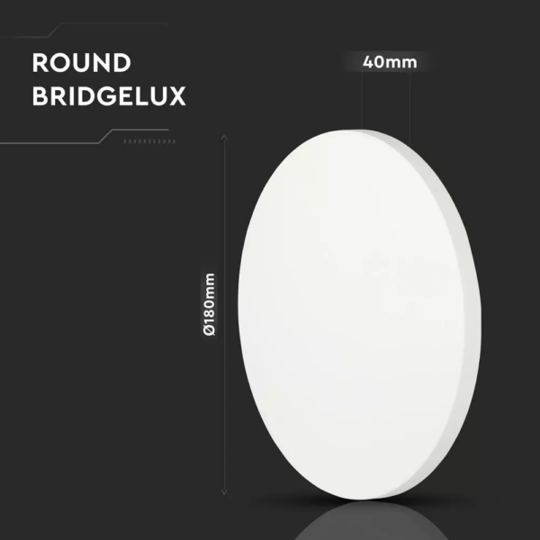 LED επιτοίχιο φωτιστικό 9W Στρογγυλό Λευκό σώμα 3000K Θερμό λευκό V-TAC – 7526