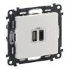 VALENA LIFE ΠΡ 2ΧUSB ΦΟΡΤ A&C 3000MA WHITE LEGRAND – 753106