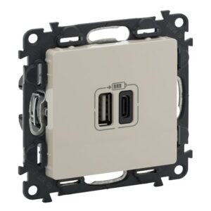 VALENA LIFE ΠΡ 2ΧUSB ΦΟΡΤ A&C 3000MA IVORY LEGRAND – 753206