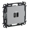 VALENA LIFE ΠΡ 2ΧUSB ΦΟΡΤ A&C 3000MA ALUM LEGRAND – 753306