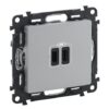 VALENA LIFE ΠΡ 2ΧUSB ΦΟΡΤ ΤΥΠΟΥ C 3000MA ALUM LEGRAND – 753307