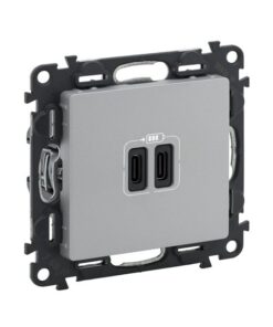 VALENA LIFE ΠΡ 2ΧUSB ΦΟΡΤ ΤΥΠΟΥ C 3000MA ALUM LEGRAND – 753307