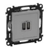 VALENA LIFE ΠΡ 2ΧUSB ΦΟΡΤ 1500MA ALUM LEGRAND – 753312