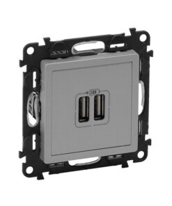 VALENA LIFE ΠΡ 2ΧUSB ΦΟΡΤ 1500MA ALUM LEGRAND – 753312