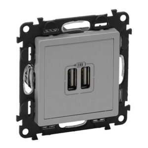 VALENA LIFE ΠΡ 2ΧUSB ΦΟΡΤ 1500MA ALUM LEGRAND – 753312