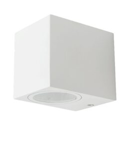 Φωτιστικό Τοίχου GU10 Τετράγωνο V-TAC Λευκό IP44 – 7539