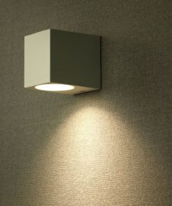 Φωτιστικό Τοίχου GU10 Τετράγωνο V-TAC Λευκό IP44 – 7539