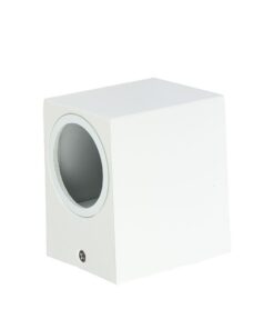 Φωτιστικό Τοίχου GU10 Τετράγωνο V-TAC Λευκό IP44 – 7539