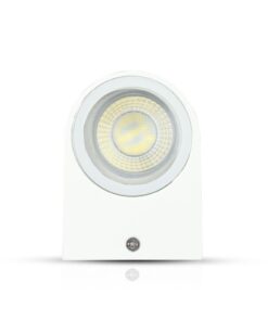 Φωτιστικό Τοίχου GU10 Στρογγυλό V-TAC Λευκό IP44 – 7540