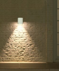 Φωτιστικό Τοίχου GU10 Στρογγυλό V-TAC Λευκό IP44 – 7540