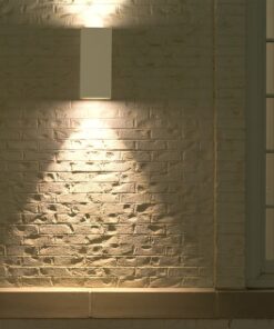 Φωτιστικό Τοίχου 2xGU10 Τετράγωνο V-TAC Λευκό IP44 – 7541