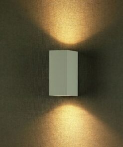 Φωτιστικό Τοίχου 2xGU10 Τετράγωνο V-TAC Λευκό IP44 – 7541