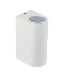 Φωτιστικό Τοίχου 2xGU10 Στρογγυλο V-TAC Λευκό IP44 – 7542