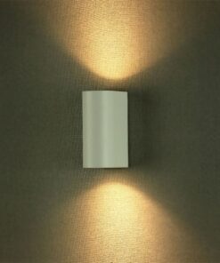 Φωτιστικό Τοίχου 2xGU10 Στρογγυλο V-TAC Λευκό IP44 – 7542