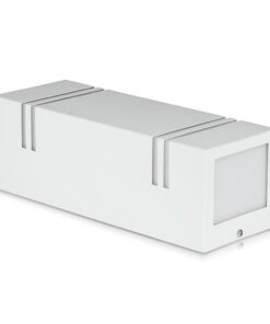 Φωτιστικό Τοίχου 2xGU10 Τετράγωνο V-TAC Λευκό IP44 – 7543