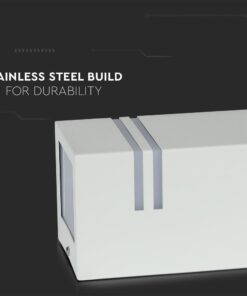 Φωτιστικό Τοίχου 2xGU10 Τετράγωνο V-TAC Λευκό IP44 – 7543