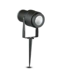 Φωτιστικό Κήπου Καρφί LED 12W Μαύρο V-TAC Αδιάβροχο IP65 Θερμό 3000K – 217544