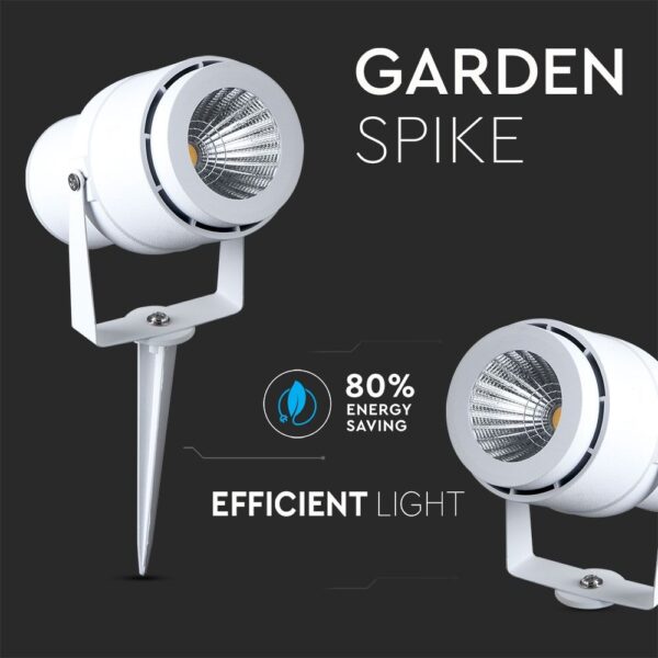 Φωτιστικό Κήπου Καρφί LED 12W Λευκό V-TAC Αδιάβροχο IP65 Πράσινο – 7549