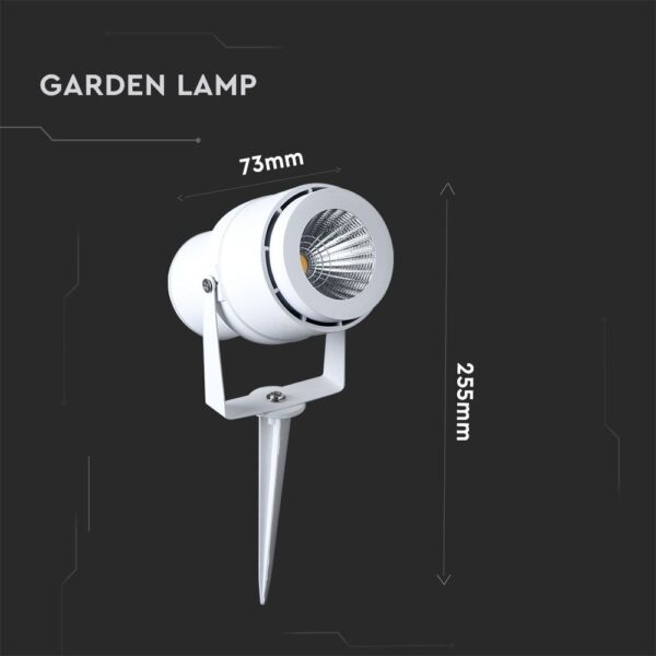 Φωτιστικό Κήπου Καρφί LED 12W Λευκό V-TAC Αδιάβροχο IP65 Πράσινο – 7549