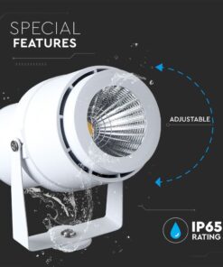 Φωτιστικό Κήπου Καρφί LED 12W Λευκό V-TAC Αδιάβροχο IP65 Πράσινο – 7549