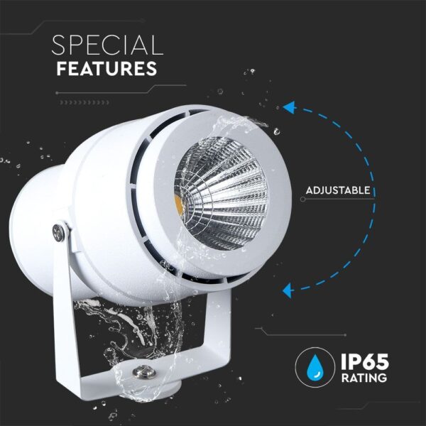 Φωτιστικό Κήπου Καρφί LED 12W Λευκό V-TAC Αδιάβροχο IP65 Πράσινο – 7549