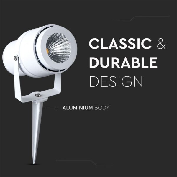 Φωτιστικό Κήπου Καρφί LED 12W Λευκό V-TAC Αδιάβροχο IP65 Πράσινο – 7549