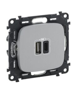 VALENA ALLURE ΠΡ 2ΧUSB ΦΟΡΤ A&C 3000MA ALUM LEGRAND – 754967
