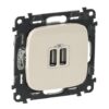 VALENA ALLURE ΠΡ 2ΧUSB ΦΟΡΤ 1500MA IVORY LEGRAND – 754996