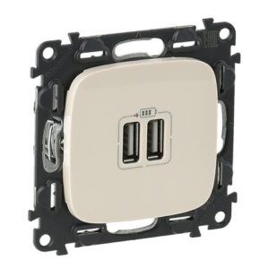VALENA ALLURE ΠΡ 2ΧUSB ΦΟΡΤ 1500MA IVORY LEGRAND – 754996