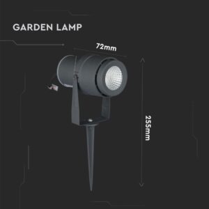 Φωτιστικό Κήπου Καρφί LED 12W Γκρι V-TAC Αδιάβροχο IP65 Πράσινο – 7552