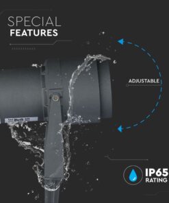 Φωτιστικό Κήπου Καρφί LED 12W Γκρι V-TAC Αδιάβροχο IP65 Πράσινο – 7552