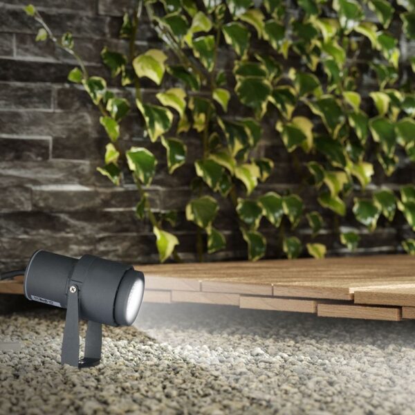 Φωτιστικό Κήπου Καρφί LED 12W Γκρι V-TAC Αδιάβροχο IP65 Πράσινο – 7552