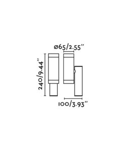 STEPS WHITE WALL LAMP GU10 FARO – 75500