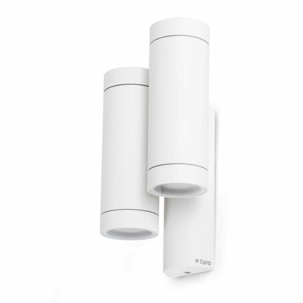 STEPS WHITE WALL LAMP DOBLE GU10 FARO - 75502